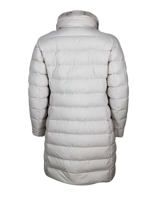Moorer Gray Tech Fabric Coat