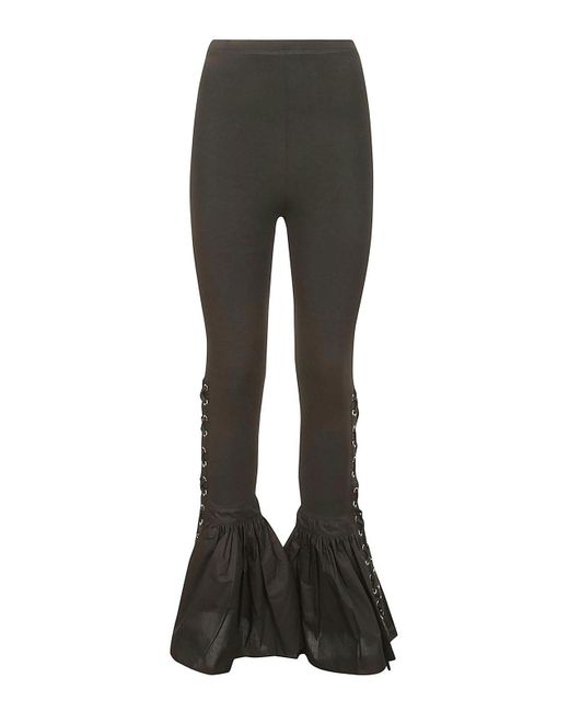 Chopova Lowena Black Lace Up leggings