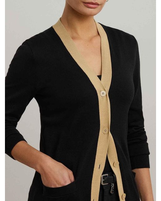 Ralph Lauren Black Hejaji-Long Sleeve-Cardigan