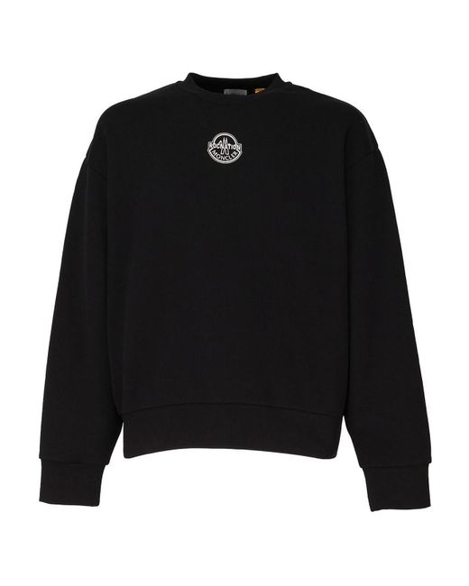 Moncler Black Logoed Sweatshirt for men