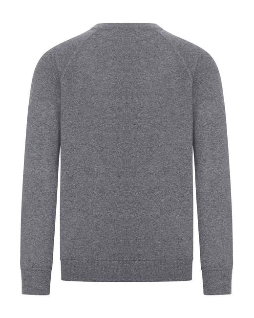 Nome Gray Crew Neck Cashmere Sweater for men