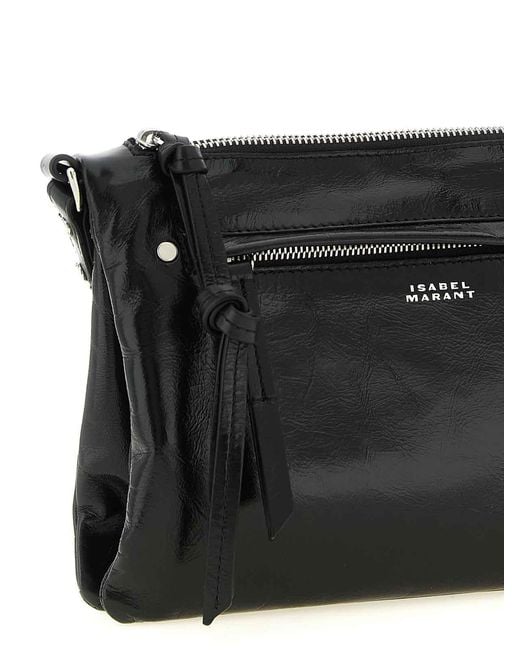 Isabel Marant Black Winna Duo Crossbody Bag
