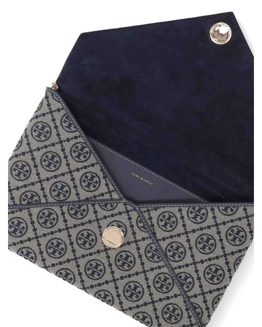 Tory Burch Gray Pouch With Chain