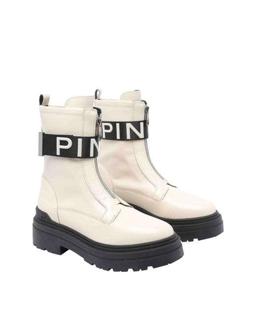 Pinko White Yougurt Mia 13 Booties