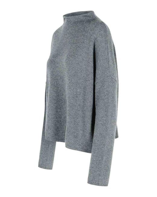 Lisa Yang Gray Sandy' Graphite Cashmere Sweater