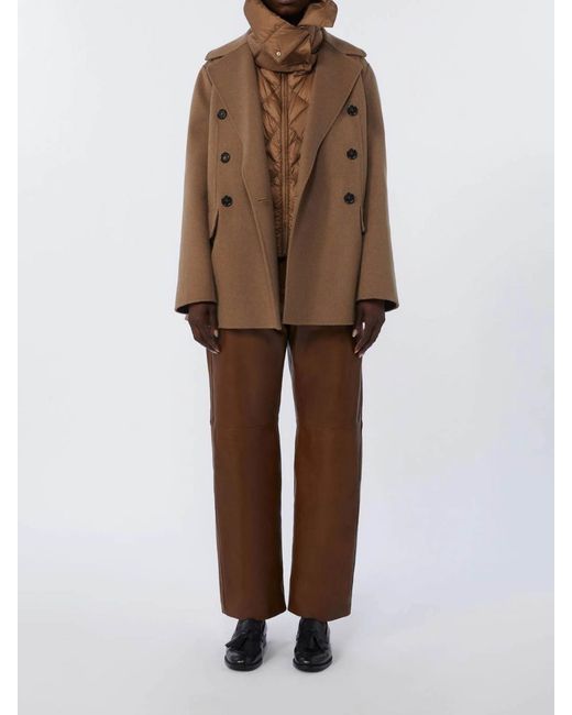 Max Mara Brown Padded Vest