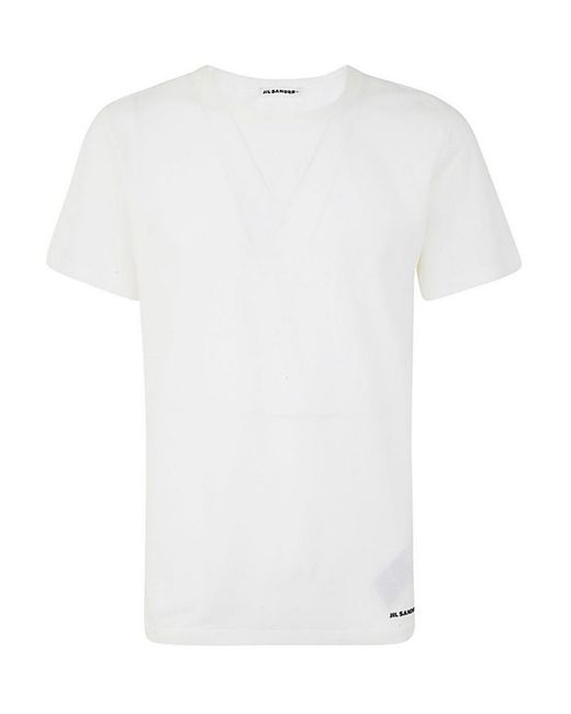 Jil Sander White T Shirt Cn Ss for men