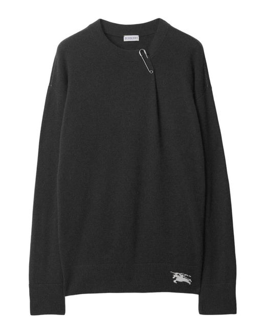 Burberry Black Crew-neck Sweater