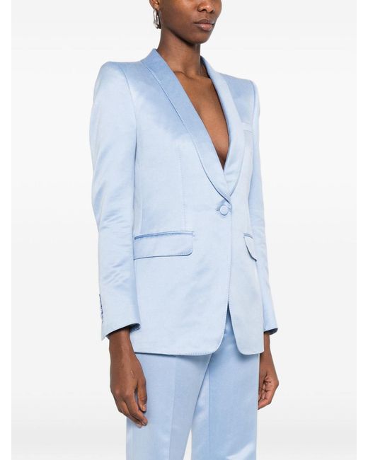 Tom Ford Blue Breasted Blazer