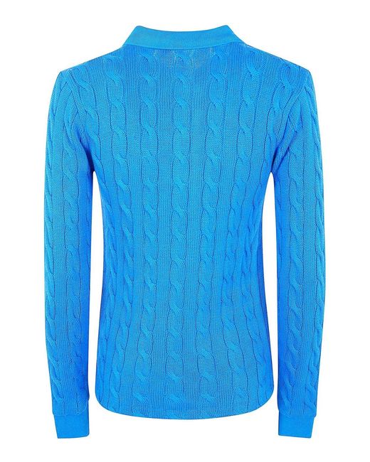 Polo Ralph Lauren Blue Long Sleeves Polo Shirt