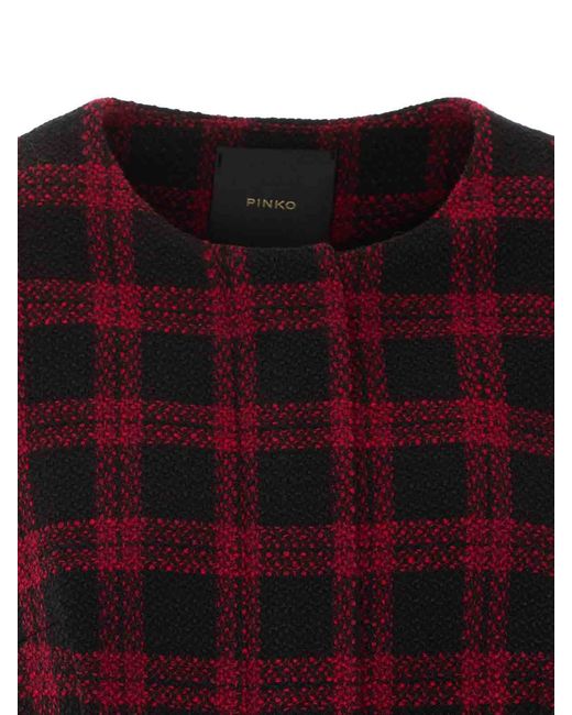 Mulberry Red And Geum Tweed Jacket