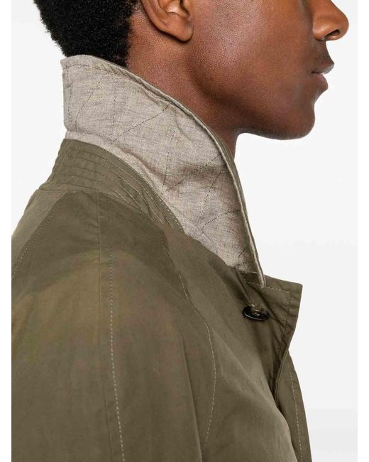 L'IMPERMEABILE New Dean Wax Coat Waterproof Trench in Green for