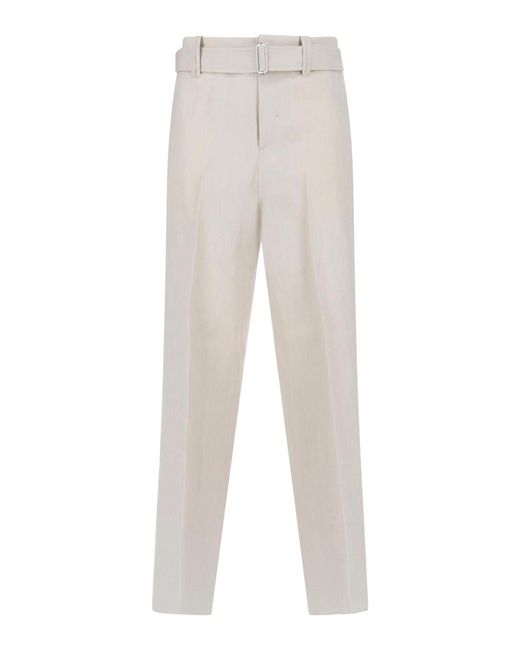Lardini White Tailored Trousers for men