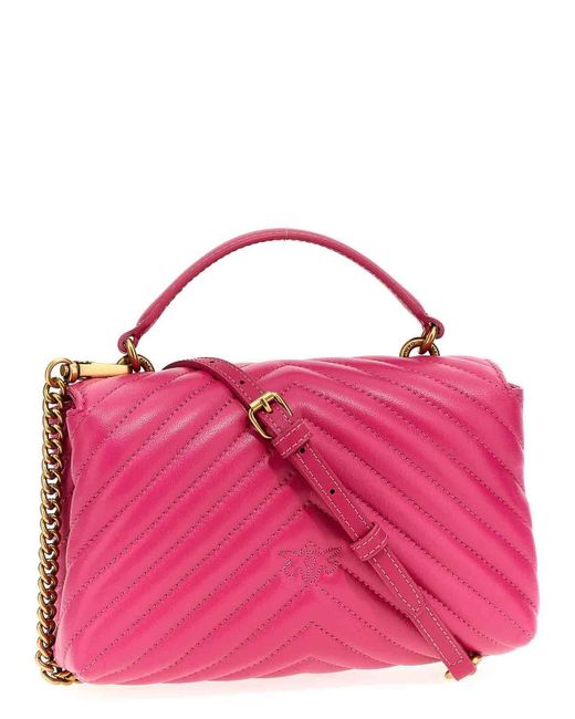 Pinko Love Lady Puff Mini Crossbody Bag in Pink | Lyst