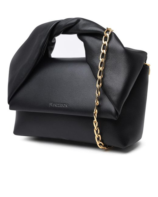 J.W. Anderson Black Large Twister Bag