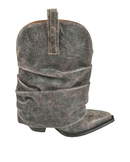 R13 Gray Boots
