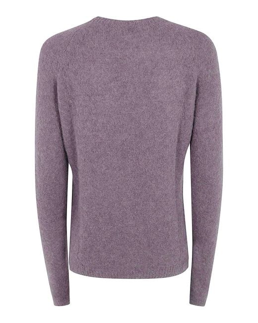 Base London Purple Round Neck Sweater