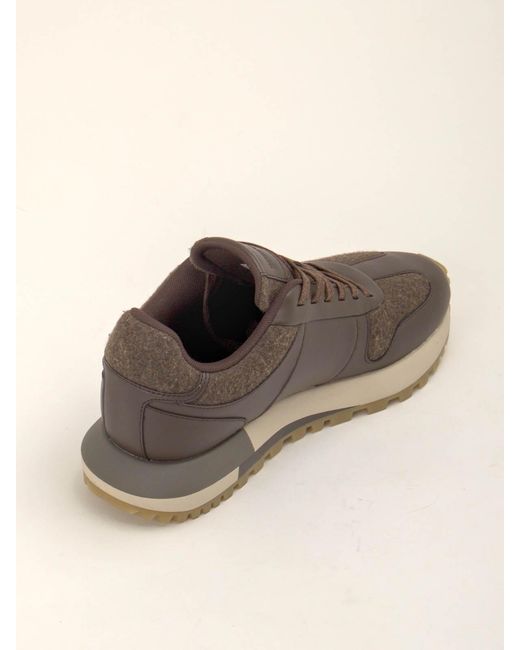 Emporio Armani Brown Sneakers for men