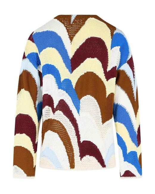 Marni Blue Cotton Cardigan for men