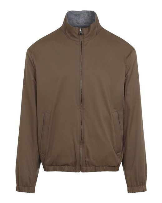 Canali Brown Outerwear Jacket for men