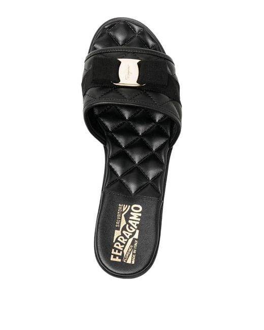 Ferragamo Black Sandals