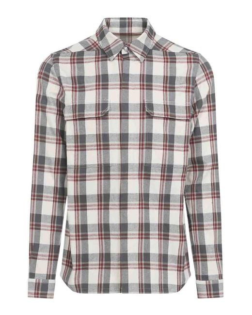 Rick Owens White Cotton Shirt for men