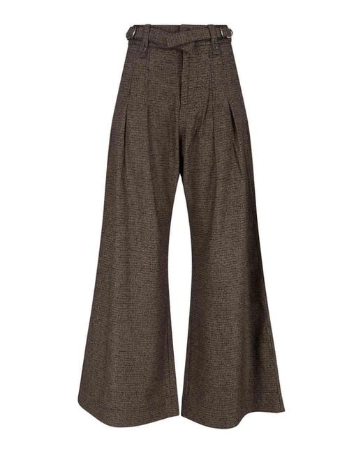 Eudon Choi Gray Wool Blend Trousers