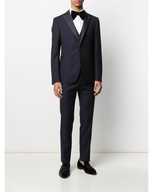 Tagliatore Blue Three-Piece Suit for men