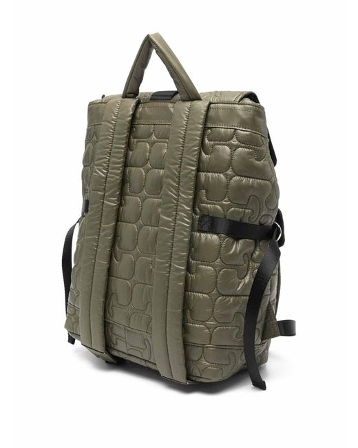 Ganni Black Quilted Nylon Backpack