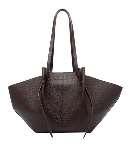 Yuzefi Brown Large Mochi Shoulder Bag