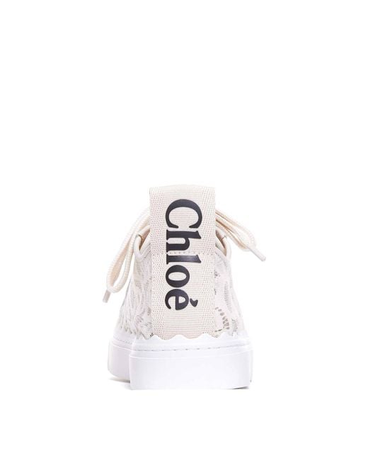 Chloé White Lauren Sneakers