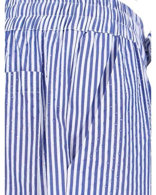 P.A.R.O.S.H. Blue Striped Trousers