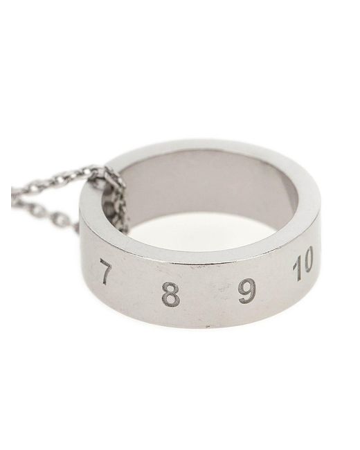 Maison Margiela White Numeric' Necklace for men