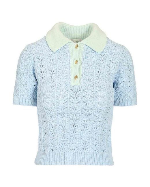 Forte_forte Blue Elegant Polo Shirt