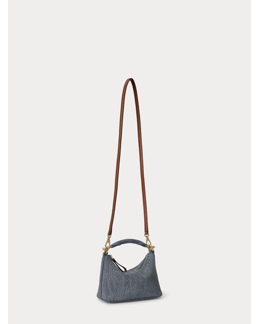 Ralph Lauren Blue Blke Mini Sh-Shoulder Bag-Small