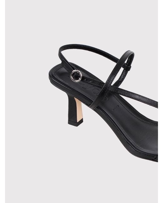 Aeyde Black Elise Thong Sandal