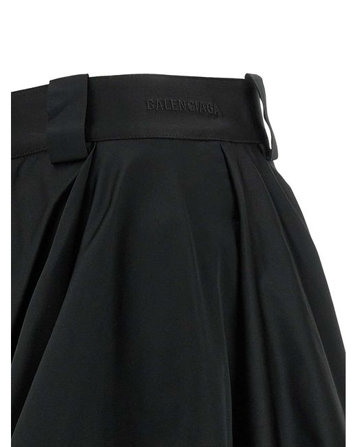 Balenciaga Black 'Balloon' Bermuda Shorts