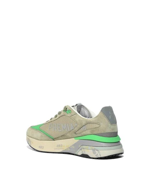 Premiata Green Moerun 8076 Sneakers for men