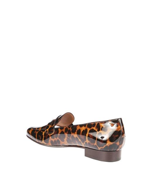 CAREL PARIS Brown Leopard Moccasin With Heel