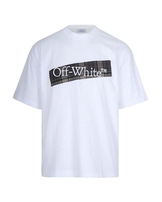 Off-White c/o Virgil Abloh Crew Neck T-Shirt in White for Men