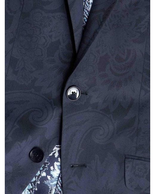 Etro Blue Blazer for men