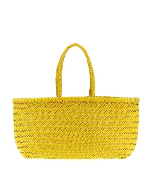 Dragon Diffusion Yellow Bamboo Triple Jump Large Shoulder Bag