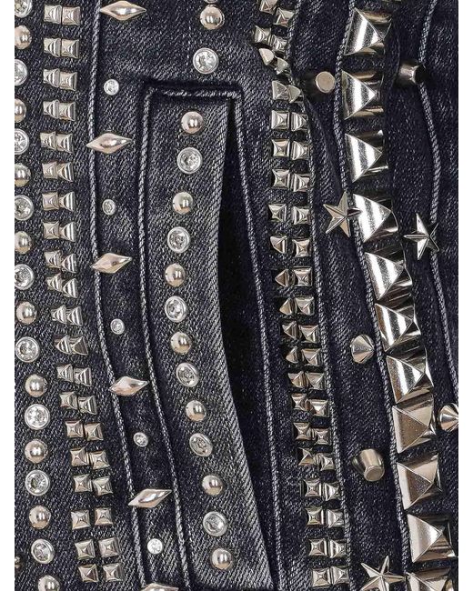 R13 Black Studded Hook Denim Jacket