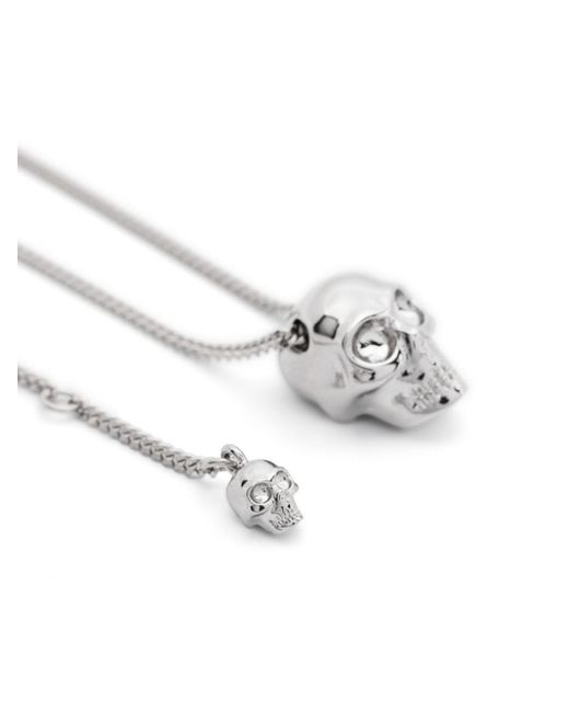McQueen White Lobster Claw Curb Chain for men