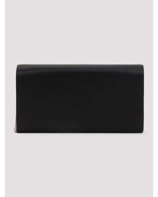 Roger Vivier Black Envelope Flap Sexy Choc Buckle Clutch