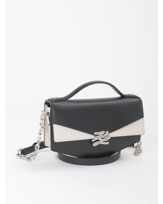 Karl Lagerfeld White Shoulder Bag