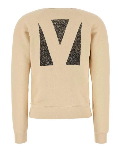 Valentino Natural Printed Cotton Sweathirt