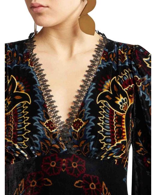 Etro Velvet Dress in Black Lyst