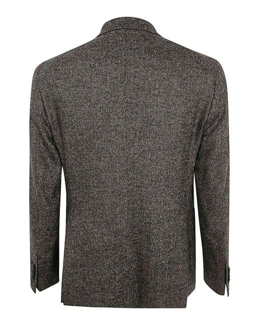 Tagliatore Gray Single Breast Jacket for men