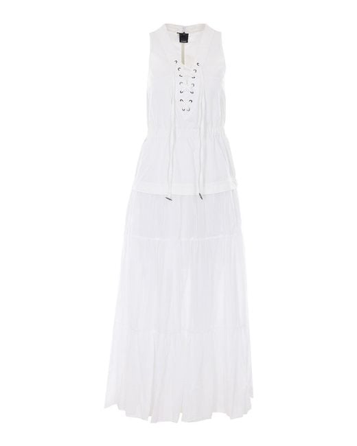 Pinko White Long Dress